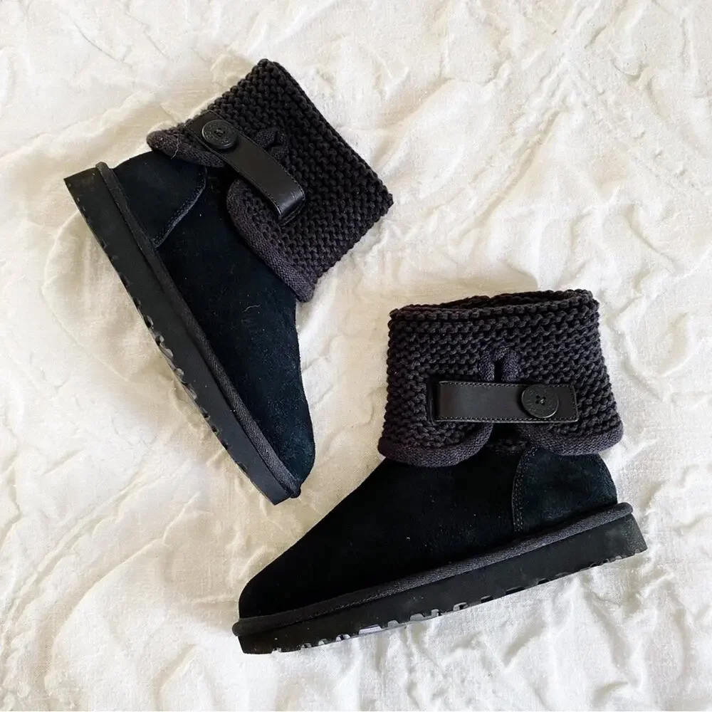 Ugg Women's Shaina Knit Cuff Booties Size 5